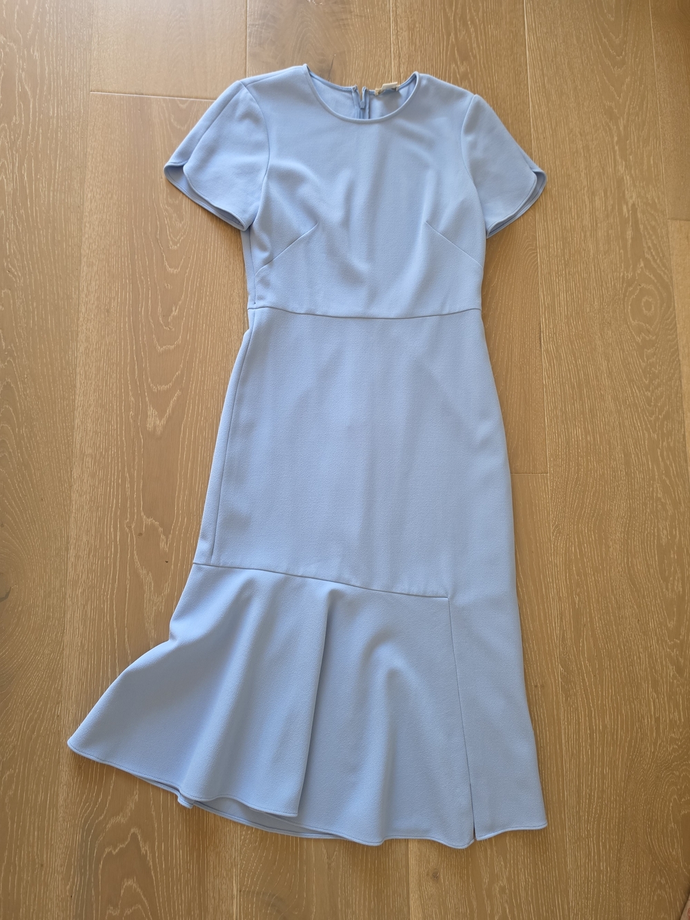 Shoshanna Powder Blue Short-Sleeve Midi Dress Size 6